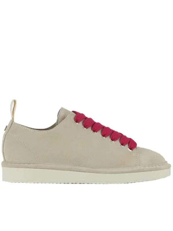 Panchic Lace-Up Sneakers In Suede Shoes