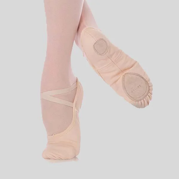 ANGELO LUZIO WENDY STRETCH CANVAS BALLET SLIPPER - CHILD #246C