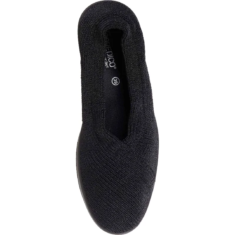 Women's Arcopedico Mailu Black Knit Nylon