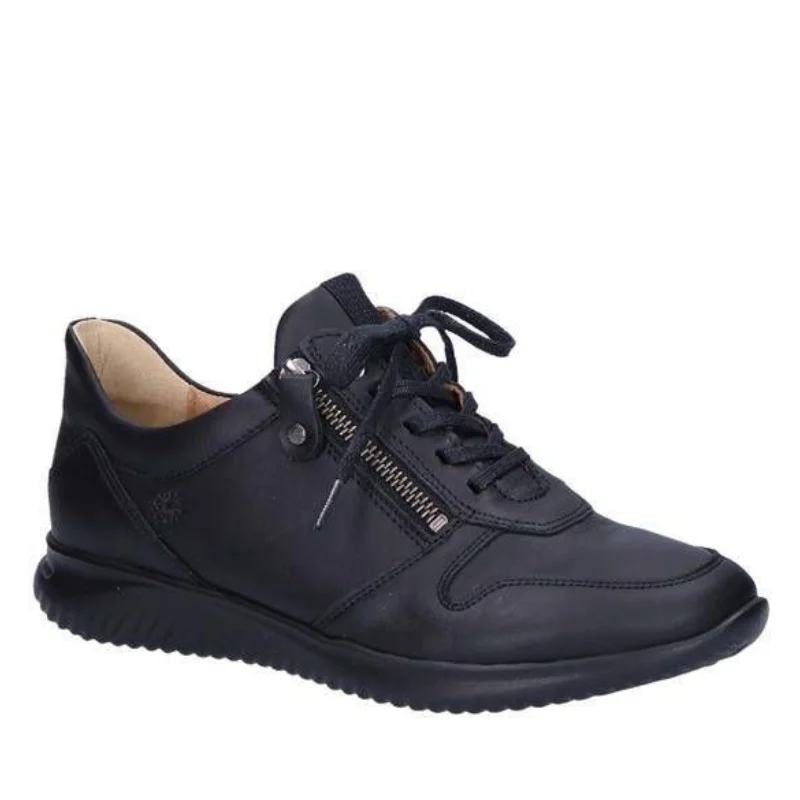 Women's Hartjes Breeze 1 Sneaker - Black Leather - UK Sizing