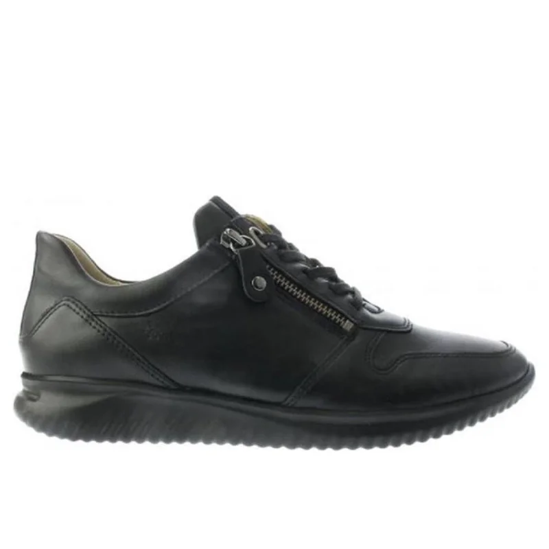 Women's Hartjes Breeze 1 Sneaker - Black Leather - UK Sizing