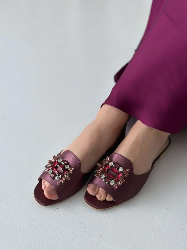 Dainty Stone Flats - Dark Purple