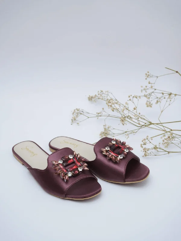 Dainty Stone Flats - Dark Purple