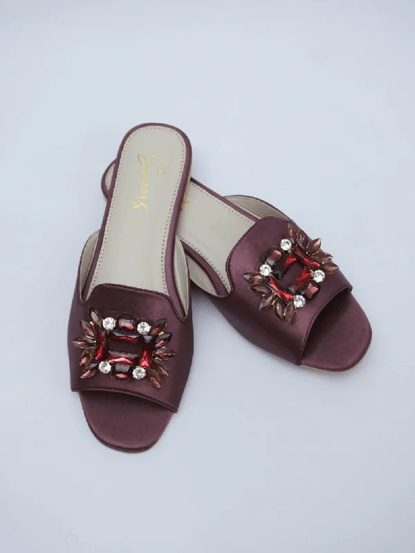 Dainty Stone Flats - Dark Purple