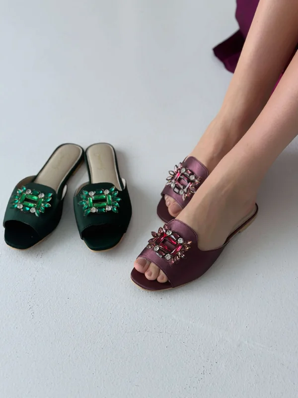 Dainty Stone Flats - Dark Purple