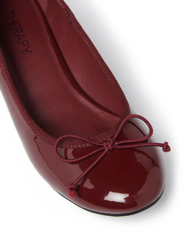 Diana Ballet Heel Cherry Patent