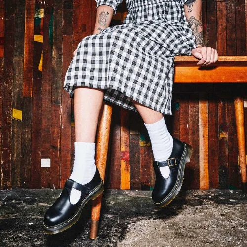 Dr Martens Polley Smooth Leather Mary Jane