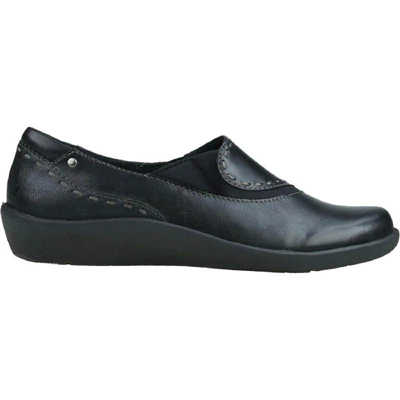 Women's Earth Leona Black Leather