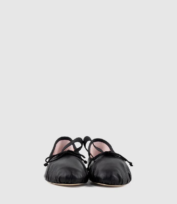 EDEN Ballet with Elastic Strap in Black