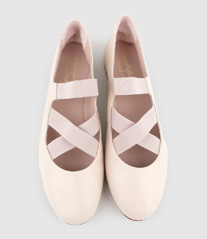 EMALINE Crossover Elastic Ballet in Nude