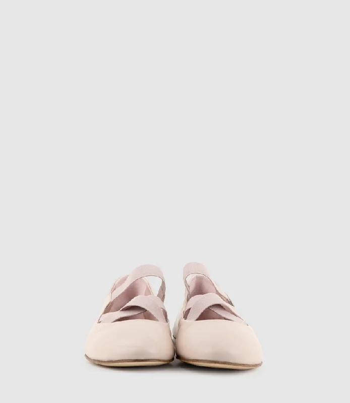 EMALINE Crossover Elastic Ballet in Nude