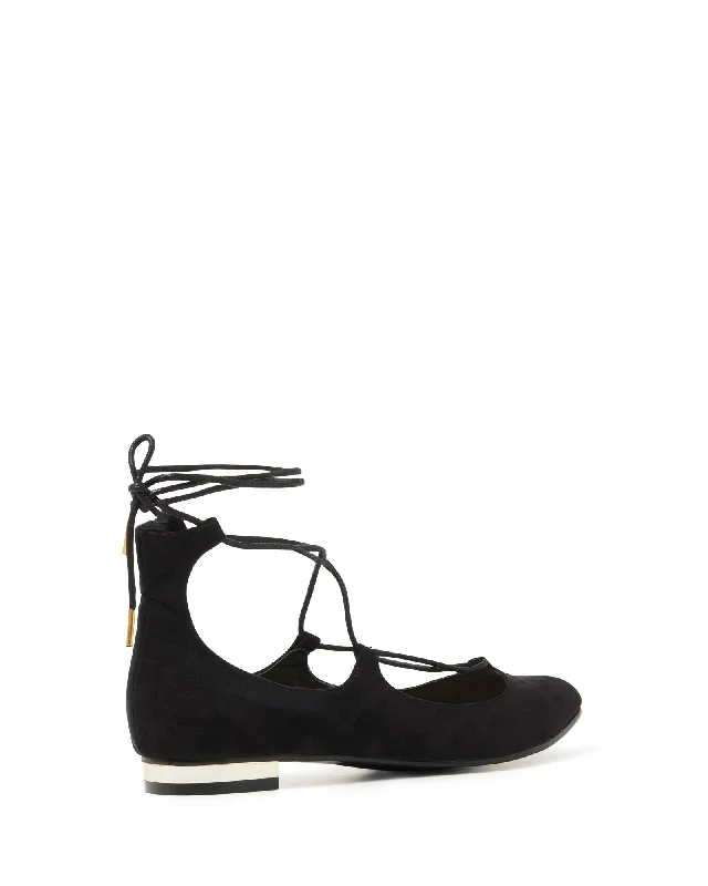 Ezard Flat Black Suede