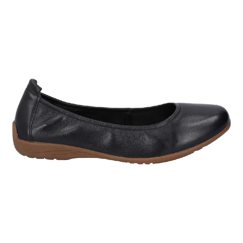 Fenja 01 Black Slip on Ballet Pumps