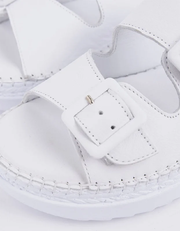 Fitzroy White Leather