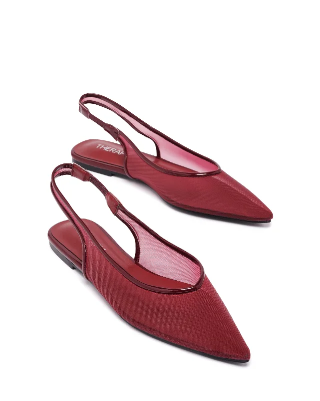 Lazer Slingback Ballet Flat Cherry Patent