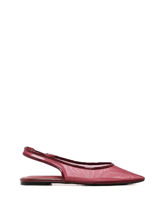 Lazer Slingback Ballet Flat Cherry Patent