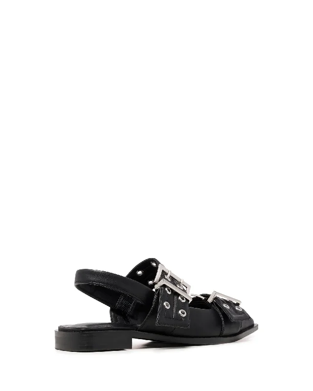 Matilda Pointed Flat Black Smooth