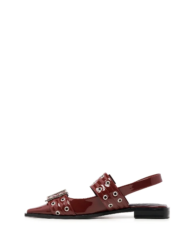 Matilda Pointed Flat Cherry Patent