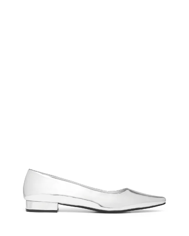 Mirage Ballet Flat Silver