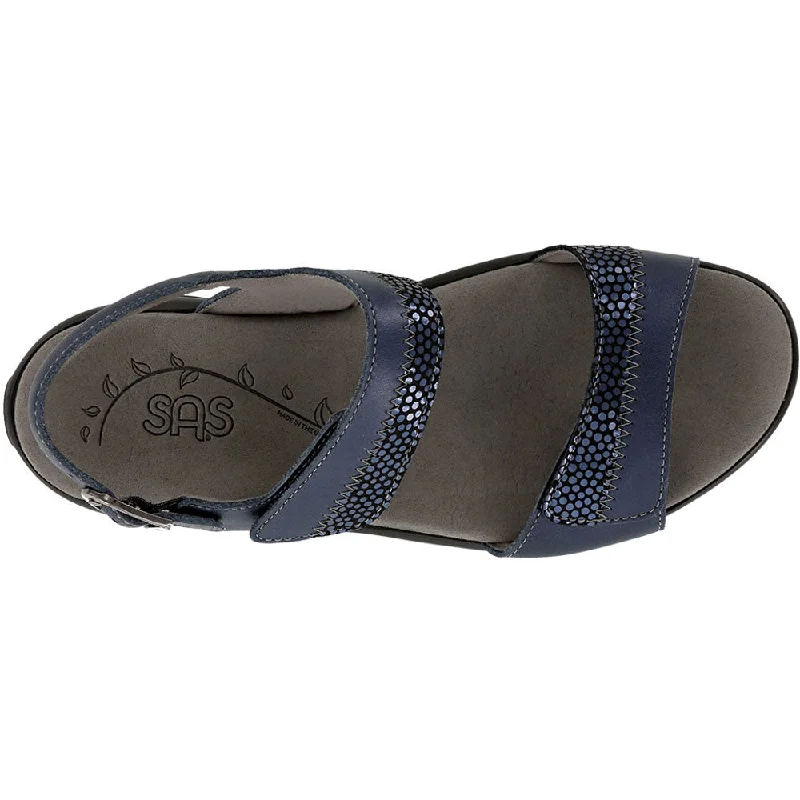 SAS Nudu Sandal Navy Leather (Women's)