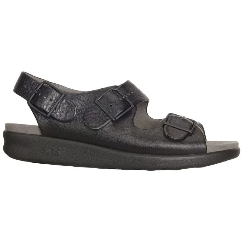 SAS Relaxed Sandal Black Leather (Women's)