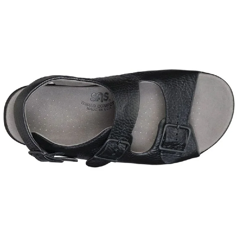 SAS Relaxed Sandal Black Leather (Women's)