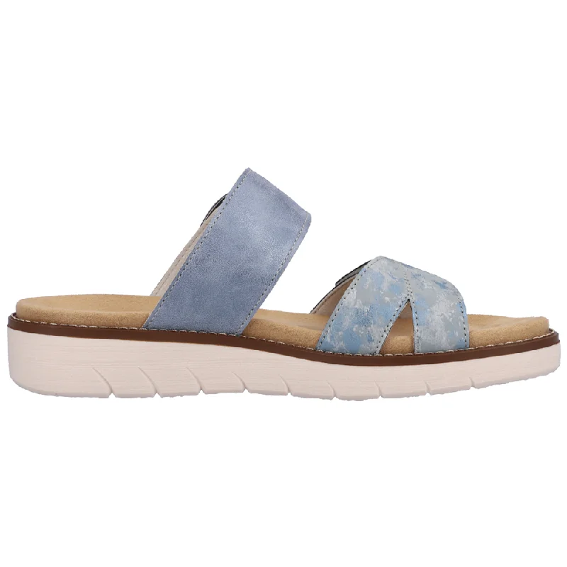 Remonte Jocelyn 48 Blue Leather Sandal (Women's)