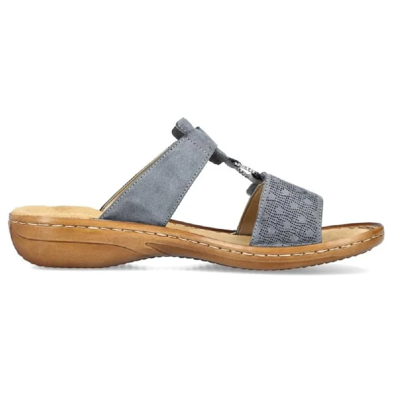 Rieker Regina 85 Atlantic Leather Sandal (Women's)