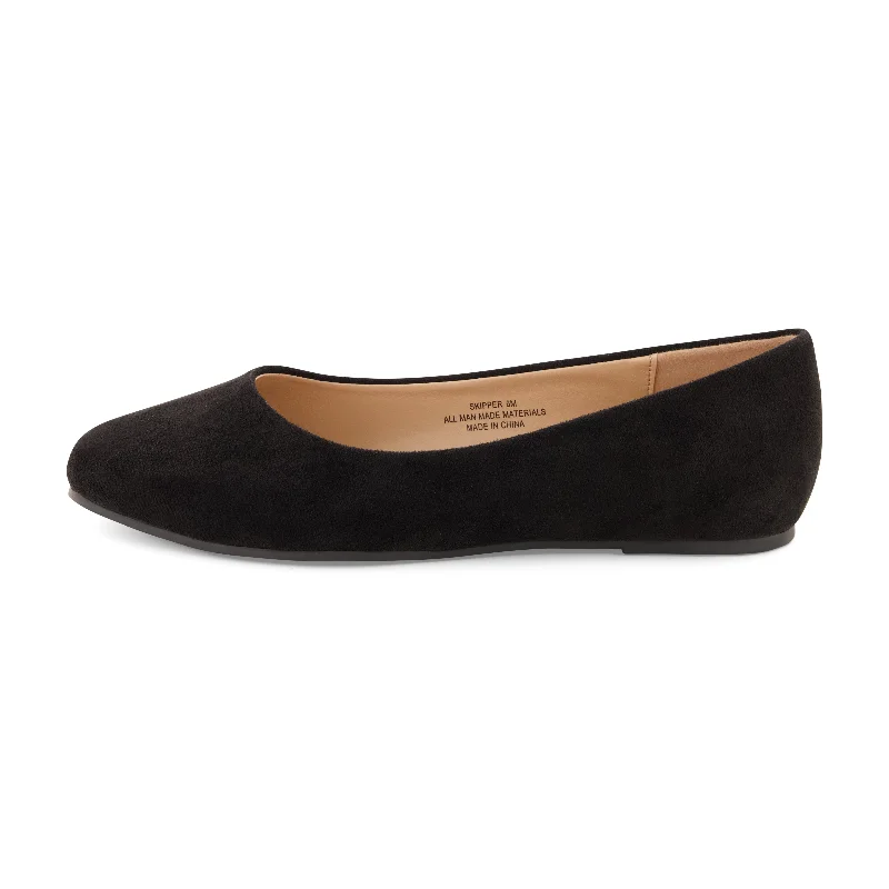 Skipper Ballet Flat Vegan Suedes