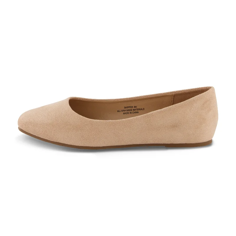 Beige Vegan Suede / Medium / 6