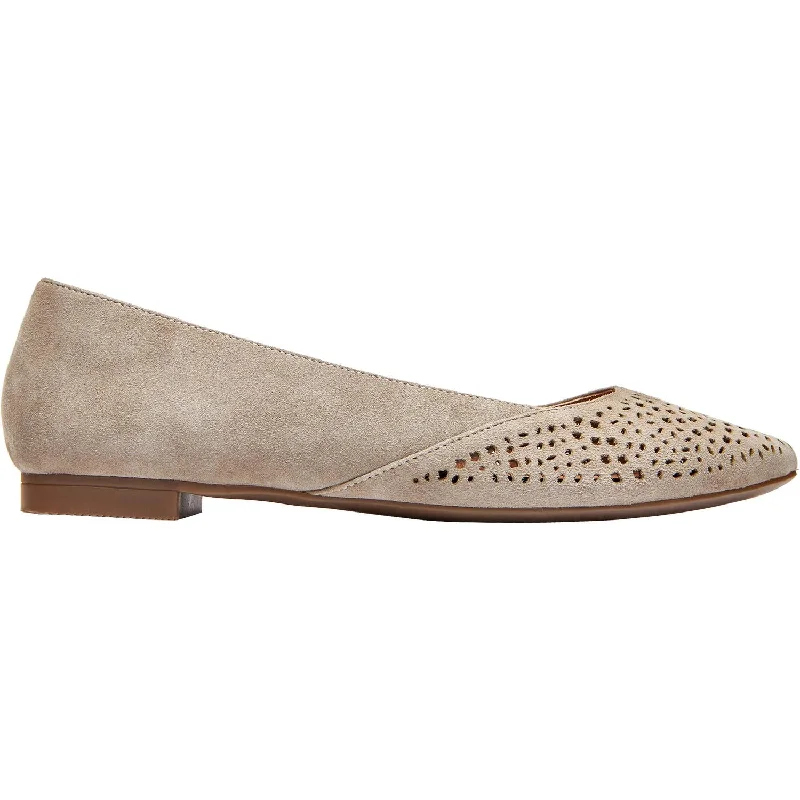 Women's Vionic Carmela Perf Dark Taupe Suede