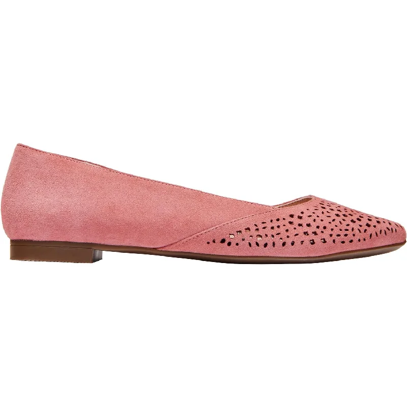 Women's Vionic Carmela Perf Dusty Pink Suede