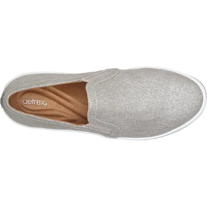 Women's Aetrex Cameron Taupe Canvas