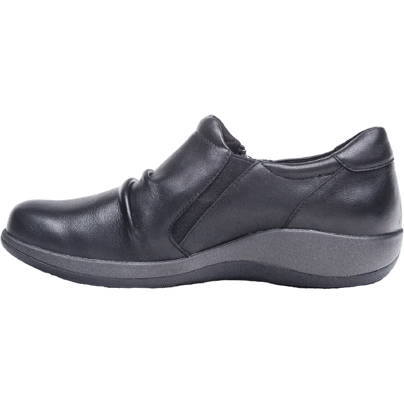 Women's Aetrex Katie Black Leather