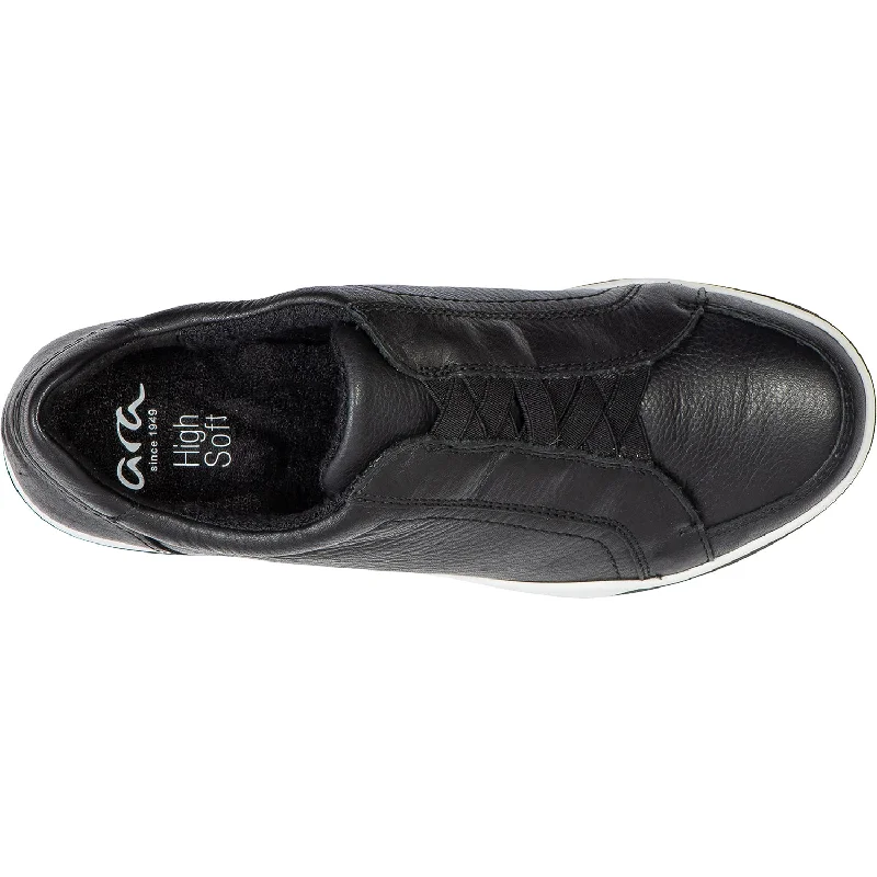 Women's Ara Rei Low Slip-On Black Leather