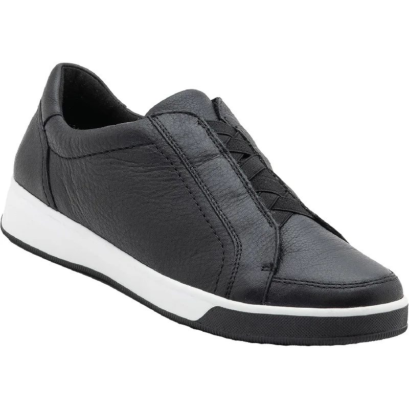 Women's Ara Rei Low Slip-On Black Leather