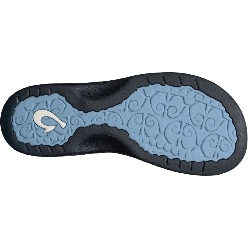 Women's OluKai Ohana Pale Blue/Black Synthetic