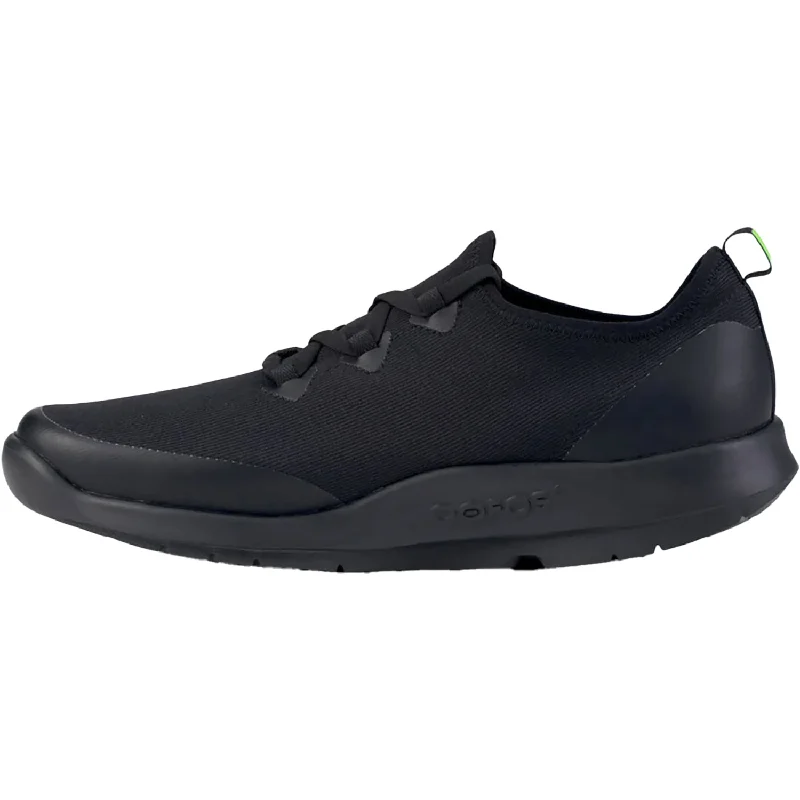 Women's OOFOS OOMG Sport LS Black/Black Mesh