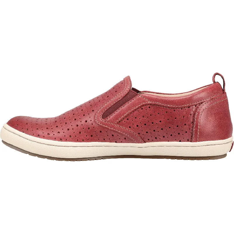 Women's Taos Court Warm Red Leather