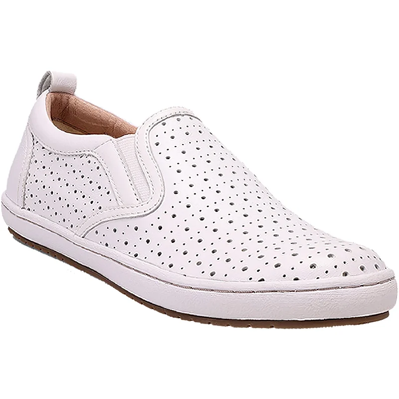 Women's Taos Court White Leather