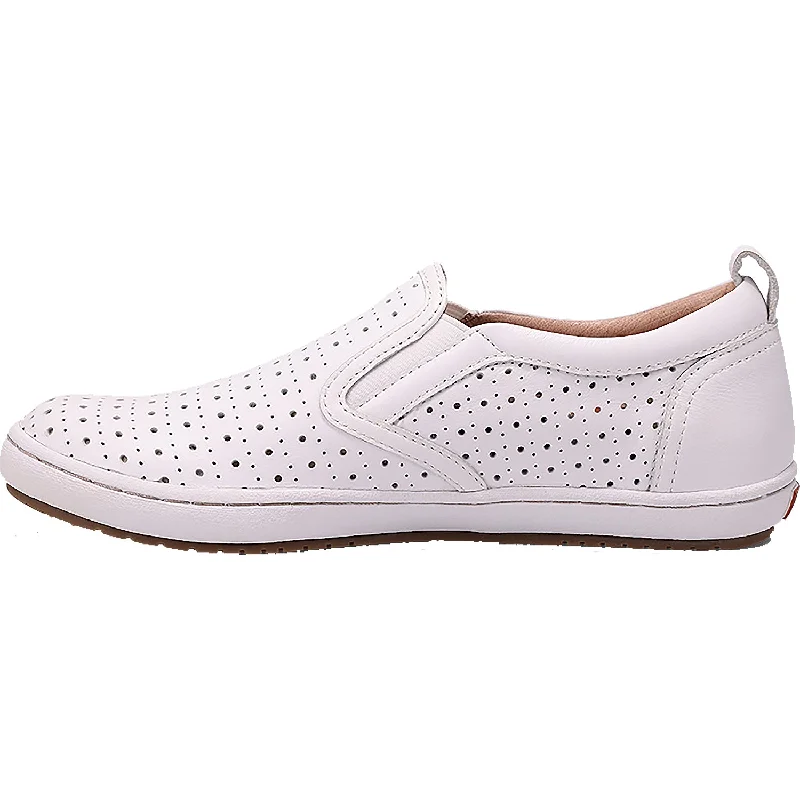 Women's Taos Court White Leather