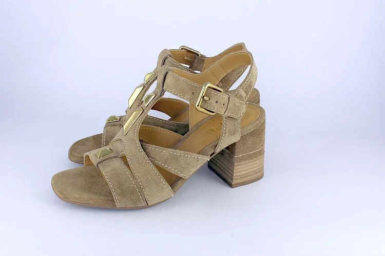 Camel Suede Sandal