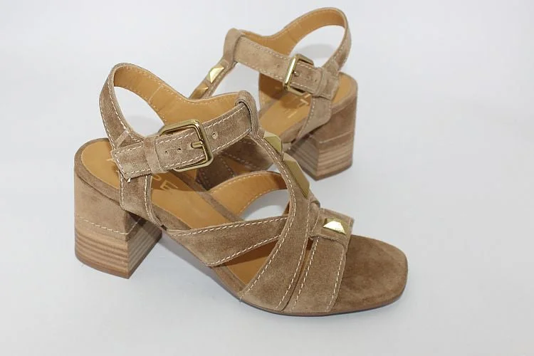 Camel Suede Sandal