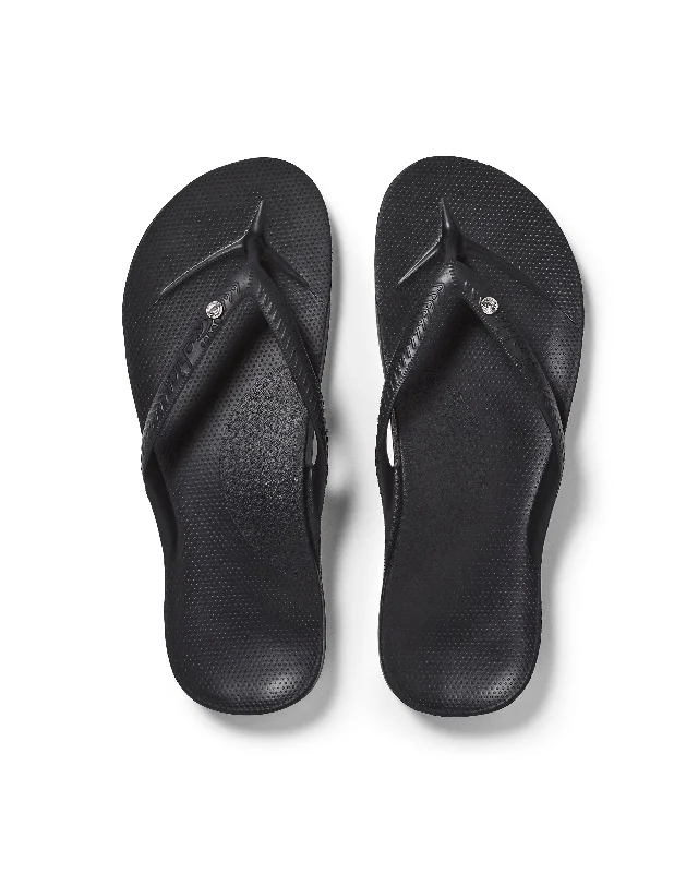 Archies Arch Support Jandals -  Crystal Black