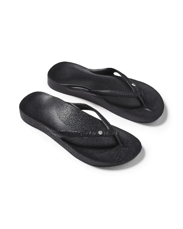 Archies Arch Support Jandals -  Crystal Black