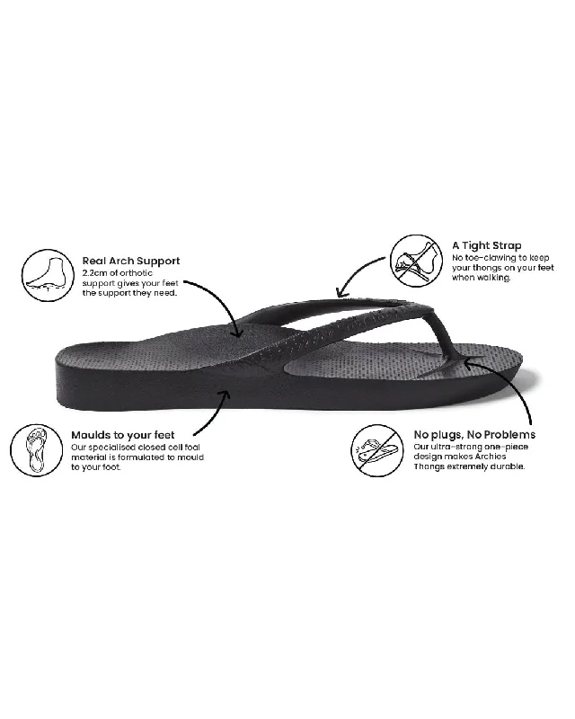 Archies Arch Support Jandals - Navy