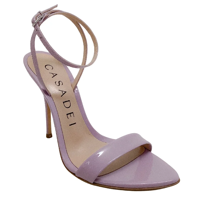 Casadei Wisteria Patent Leather Tiffany Sandals