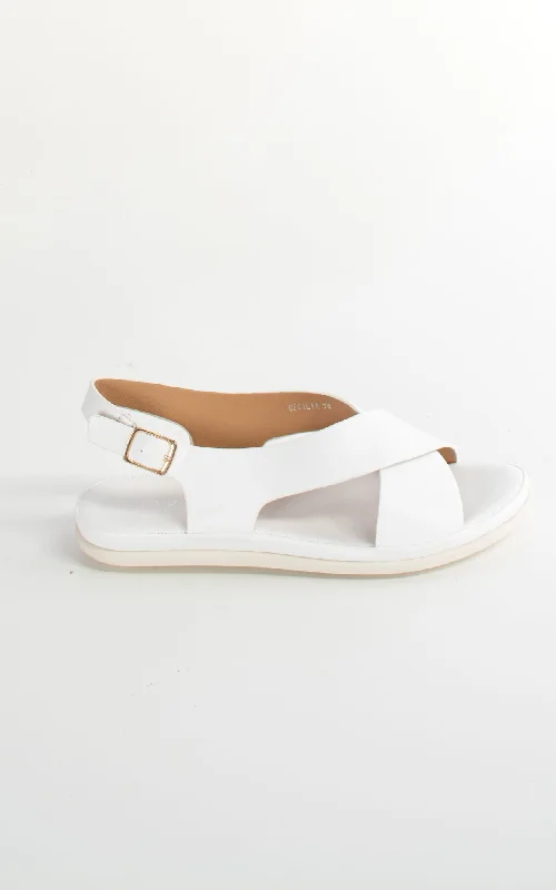 Cecilia Sandals | White