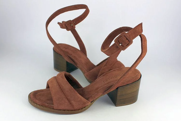 Cinnamon Suede Sandal