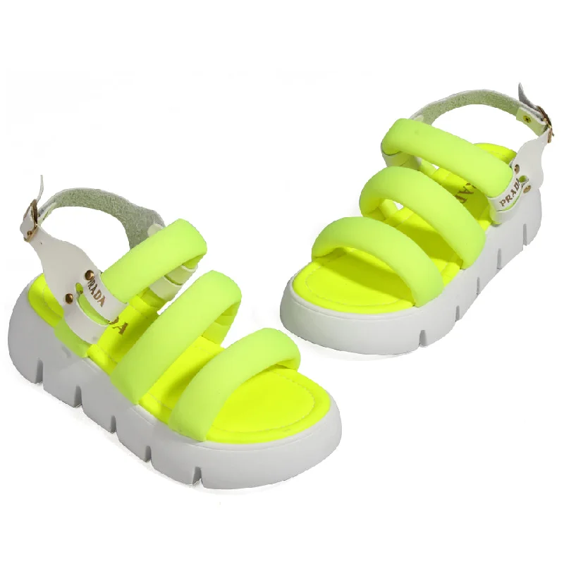 comfortable women sandal/ Phosphorescent/ made in turkey -7774